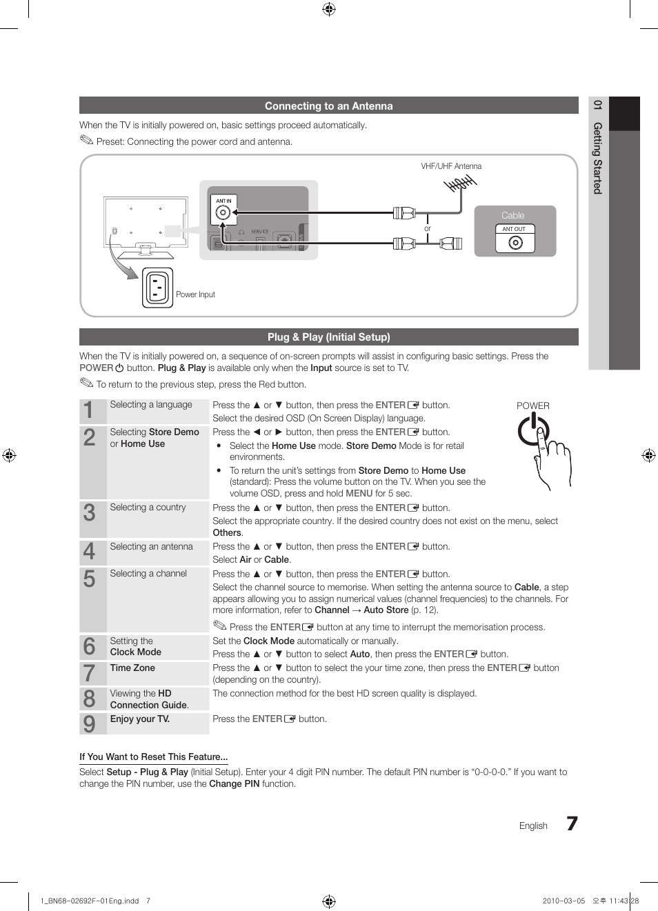 Samsung PS42C430A1W User Manual | Page 7 / 401