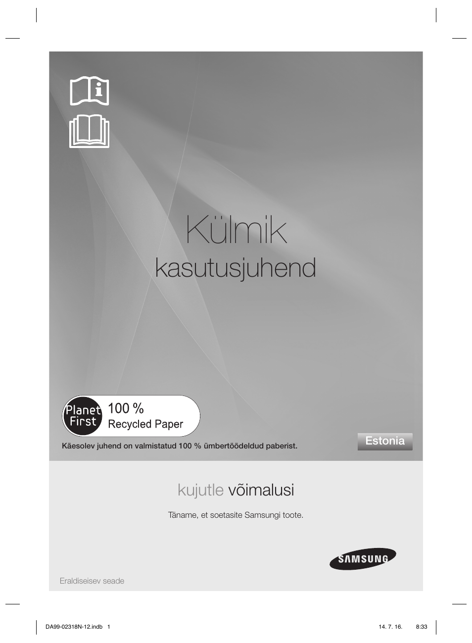 Külmik, Kasutusjuhend, Kujutle võimalusi | Samsung RSH5ZL2A User Manual | Page 183 / 276