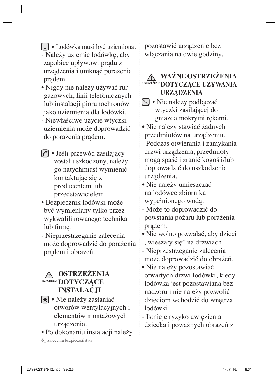 Samsung RSH5ZL2A User Manual | Page 36 / 276