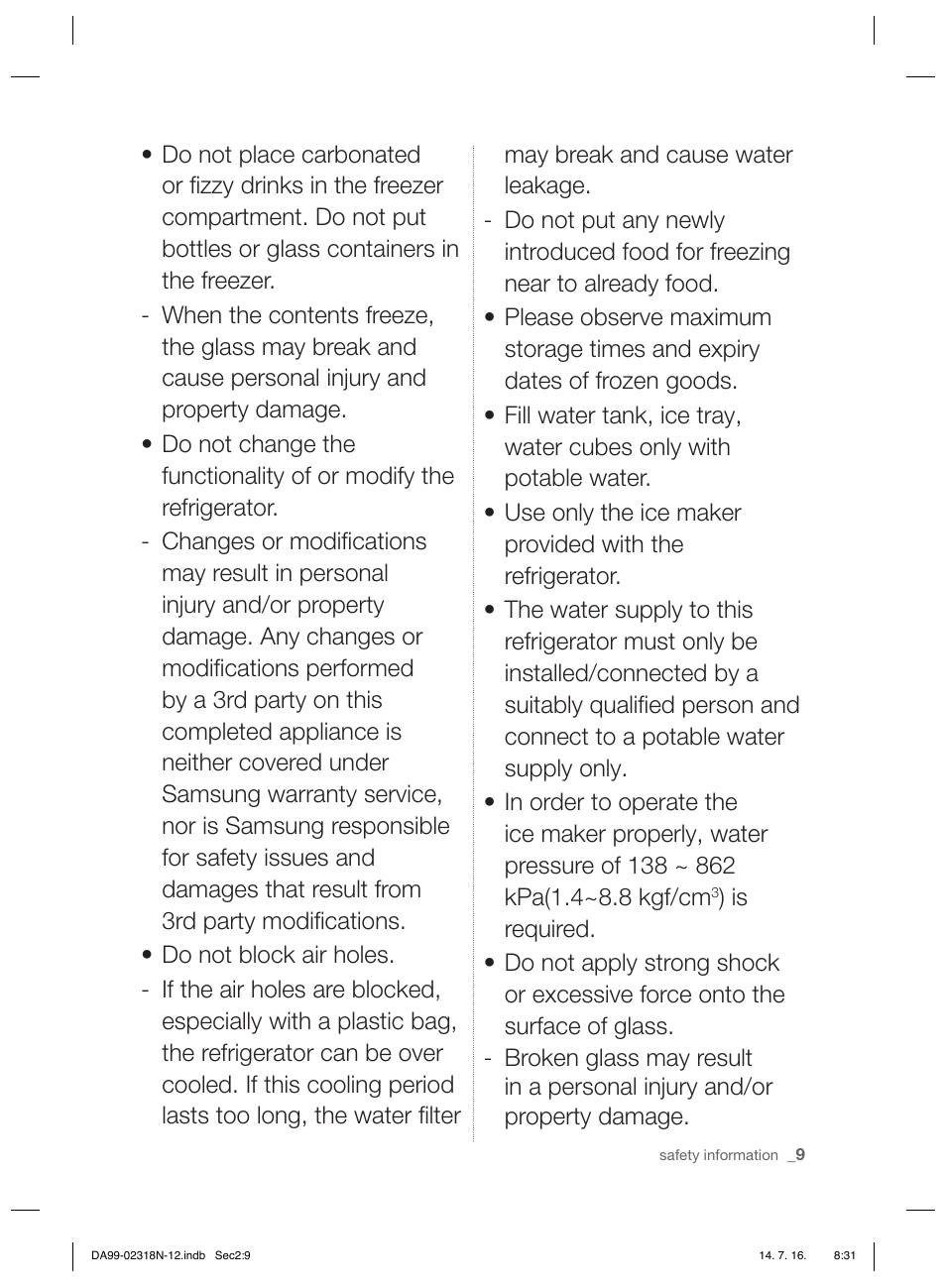 Samsung RSH5ZL2A User Manual | Page 9 / 276