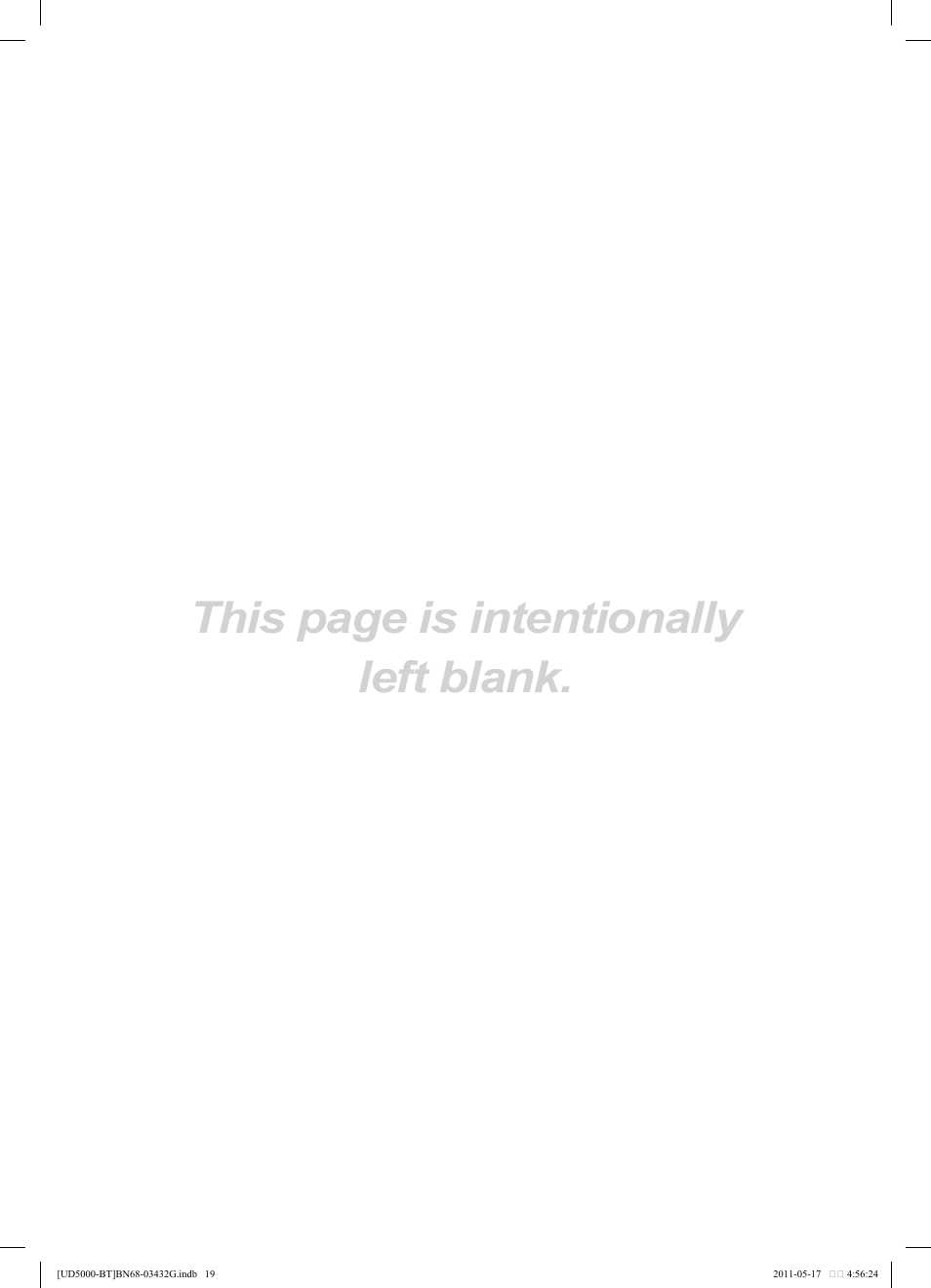 This page is intentionally left blank | Samsung UE40D5000PW User Manual | Page 163 / 163