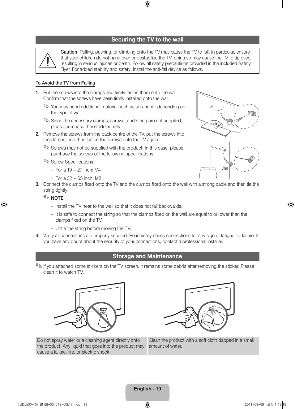 Samsung UE32D5500RW User Manual | Page 19 / 340
