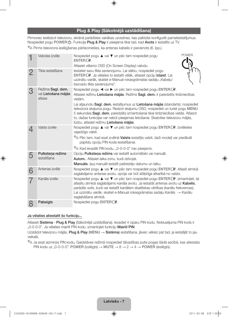 Samsung UE32D5500RW User Manual | Page 267 / 340