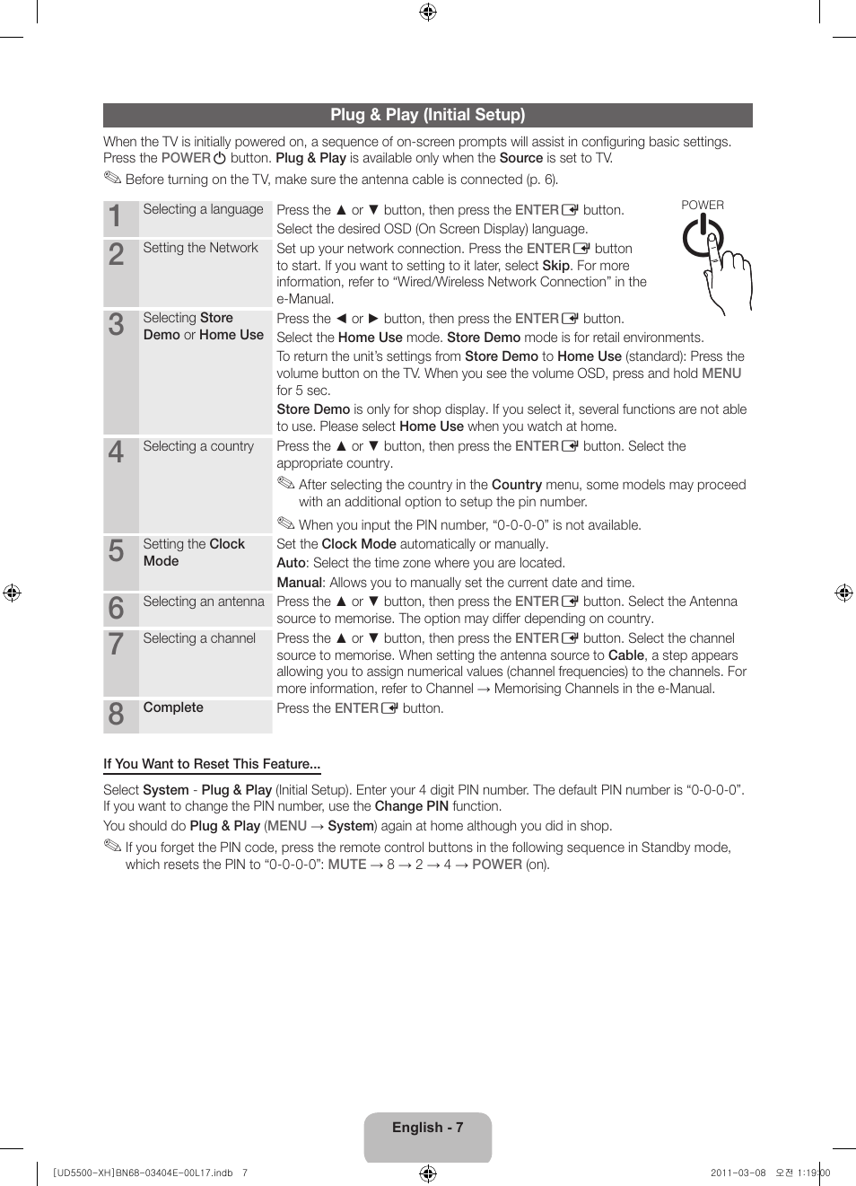 Samsung UE32D5500RW User Manual | Page 7 / 340