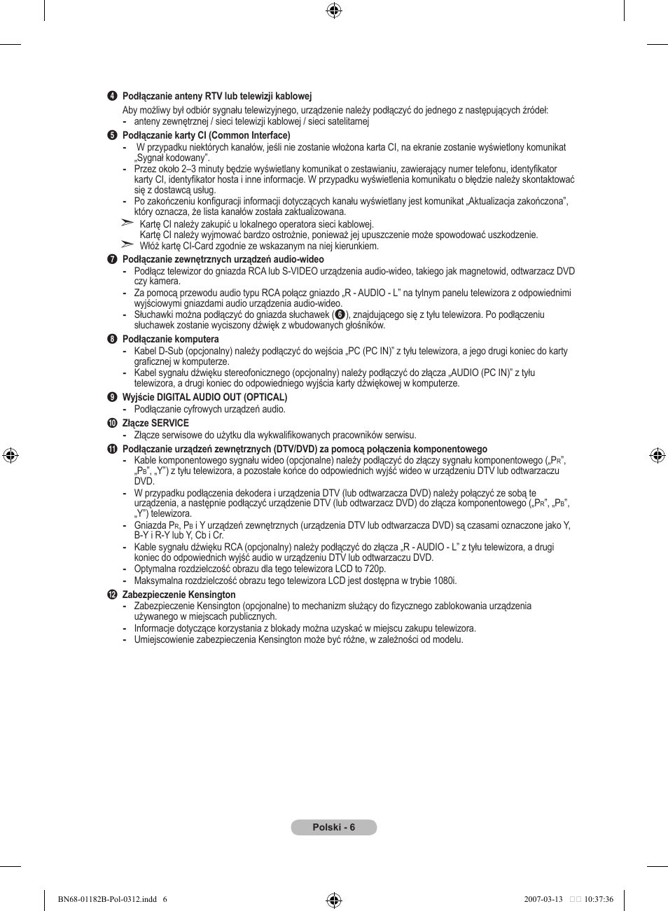 Samsung LE37S86BD User Manual | Page 124 / 524