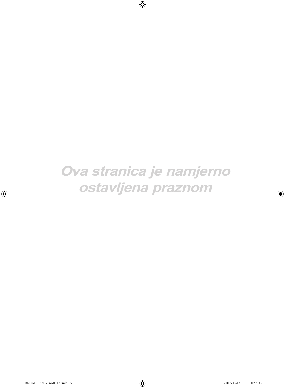 Ova stranica je namjerno ostavljena praznom | Samsung LE37S86BD User Manual | Page 349 / 524