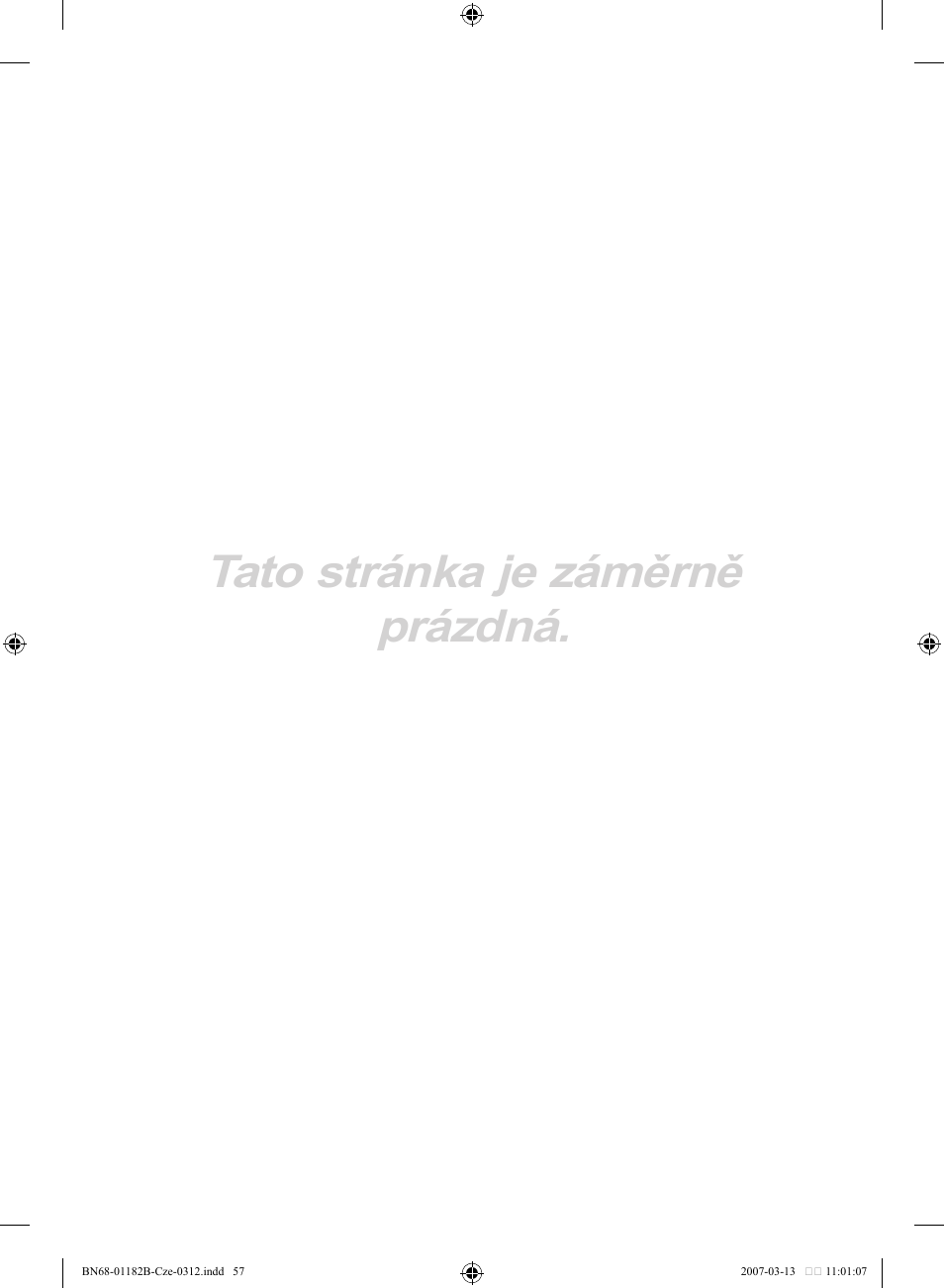 Tato stránka je záměrně prázdná | Samsung LE37S86BD User Manual | Page 407 / 524