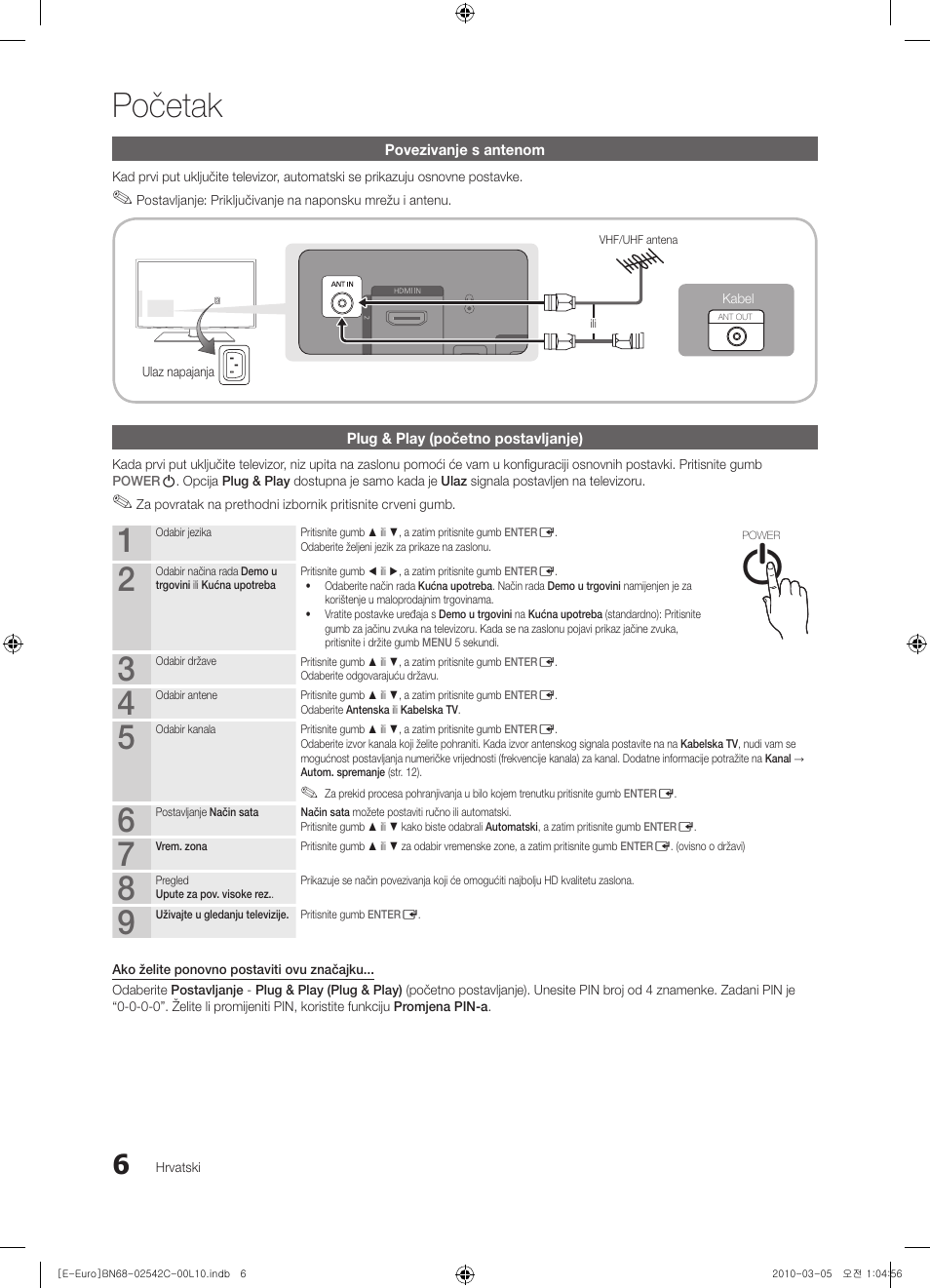 Početak | Samsung LE32C530F1W User Manual | Page 196 / 381