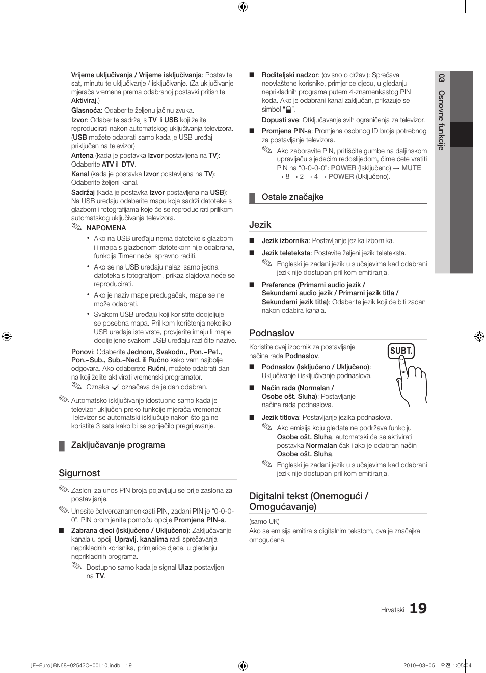 Samsung LE32C530F1W User Manual | Page 209 / 381