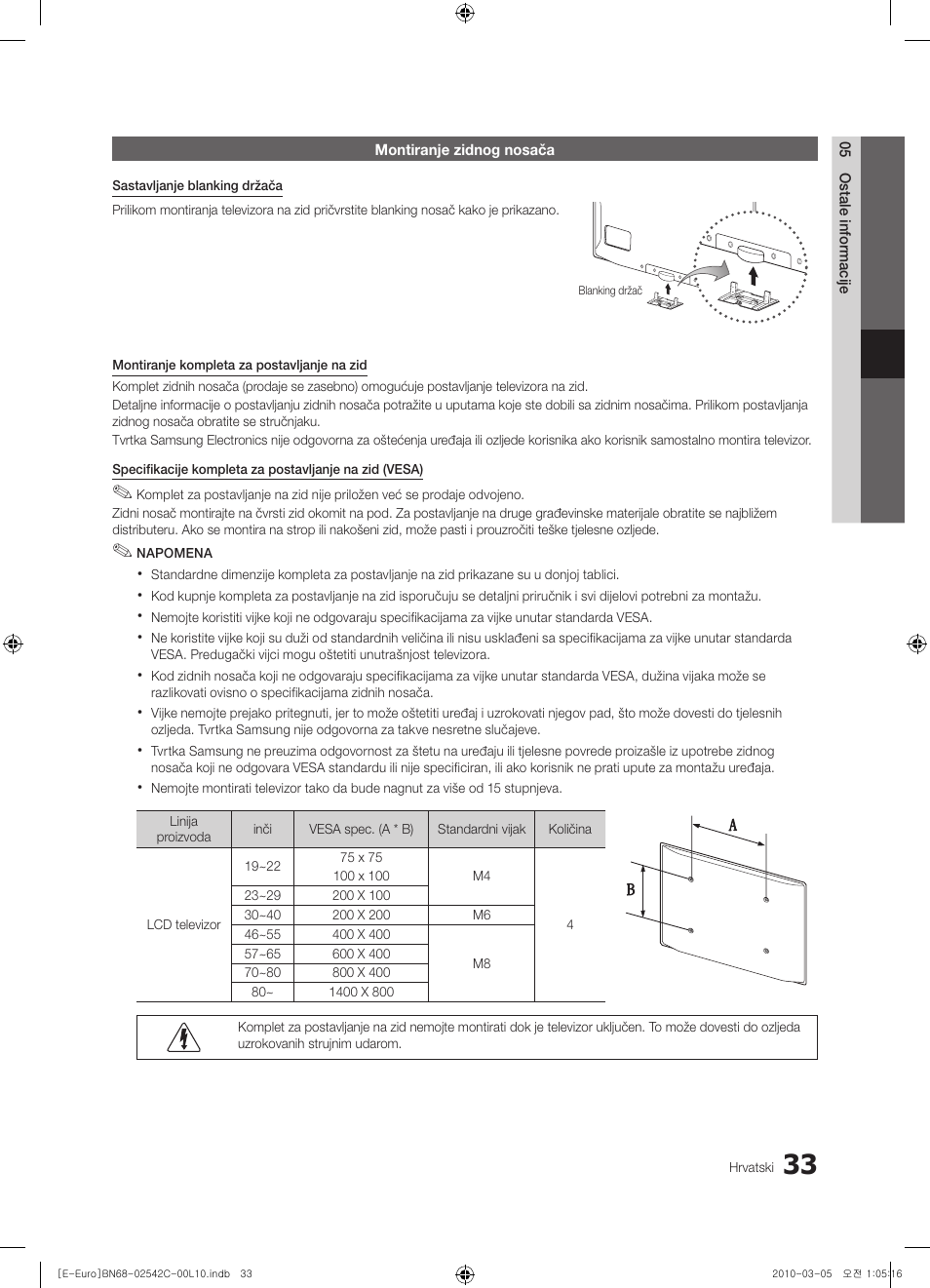 Samsung LE32C530F1W User Manual | Page 223 / 381