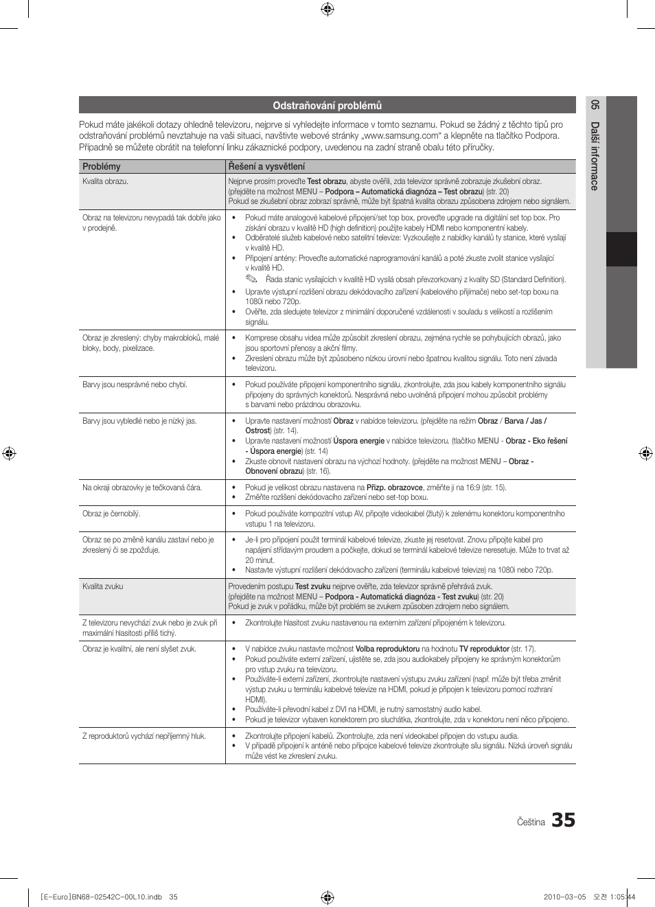 Samsung LE32C530F1W User Manual | Page 263 / 381