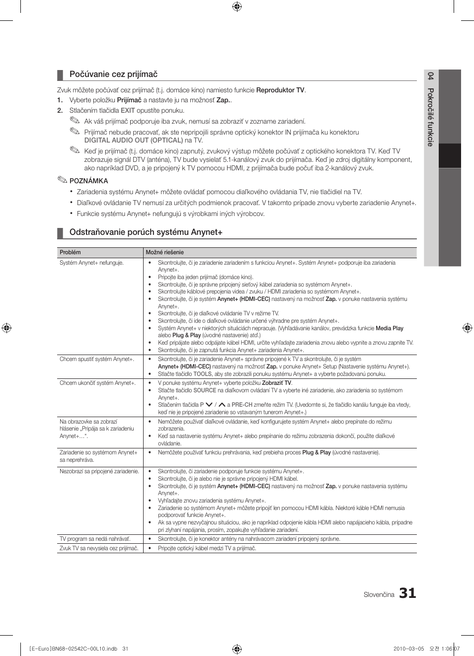 Samsung LE32C530F1W User Manual | Page 297 / 381