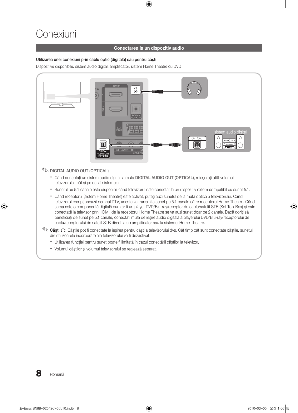 Conexiuni | Samsung LE32C530F1W User Manual | Page 312 / 381