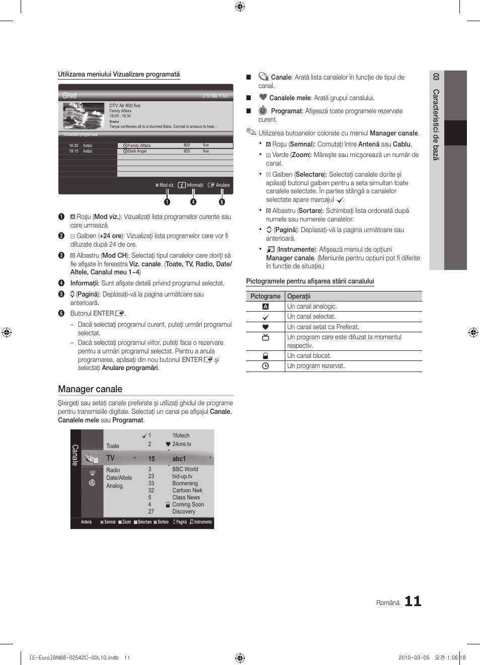 Manager canale | Samsung LE32C530F1W User Manual | Page 315 / 381