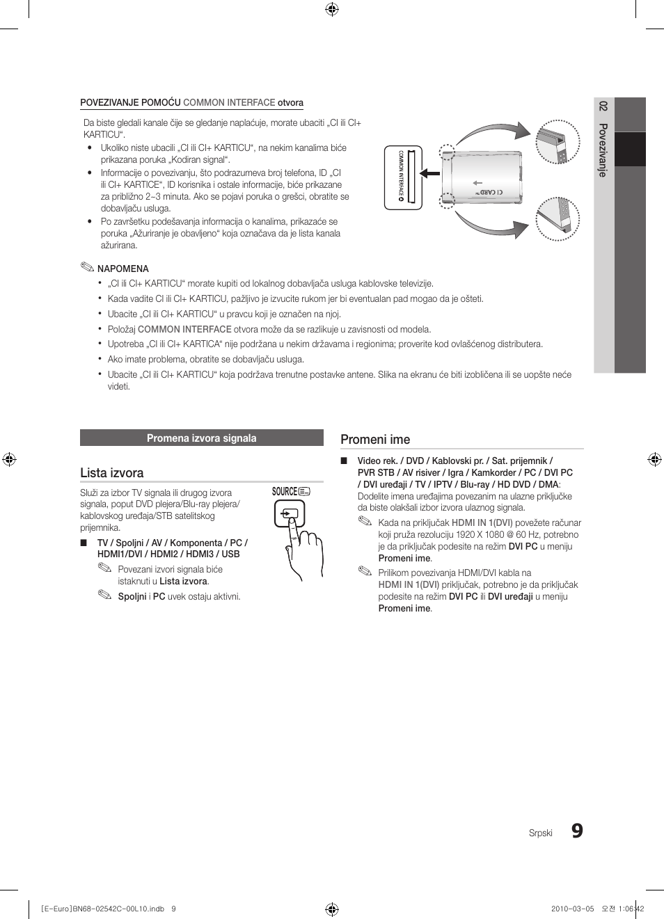 Samsung LE32C530F1W User Manual | Page 351 / 381