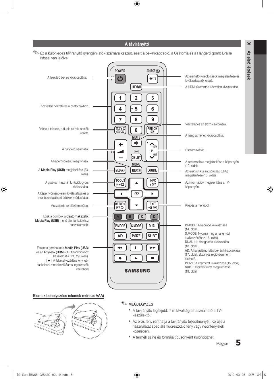 Samsung LE32C530F1W User Manual | Page 43 / 381