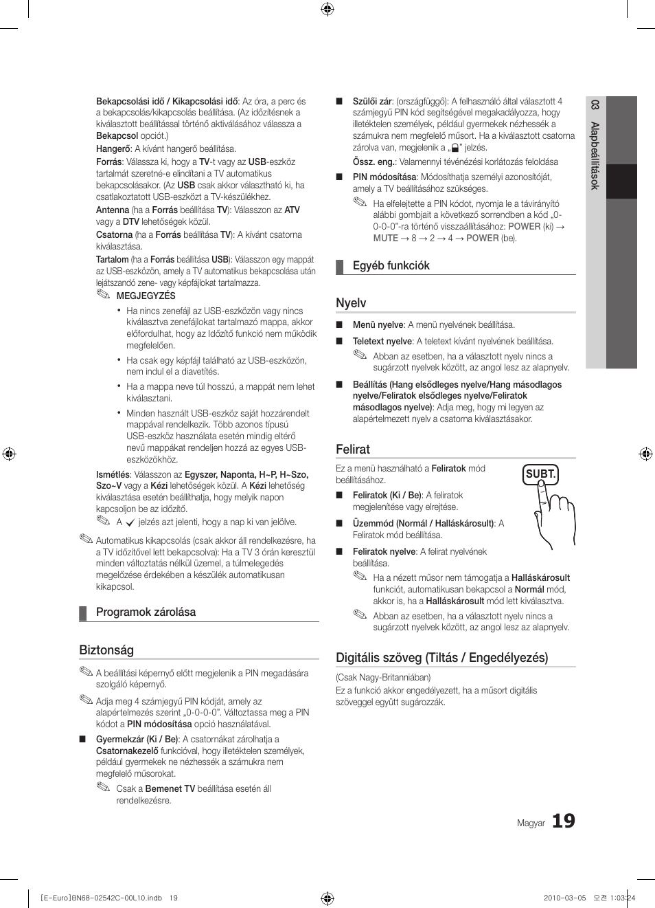 Samsung LE32C530F1W User Manual | Page 57 / 381