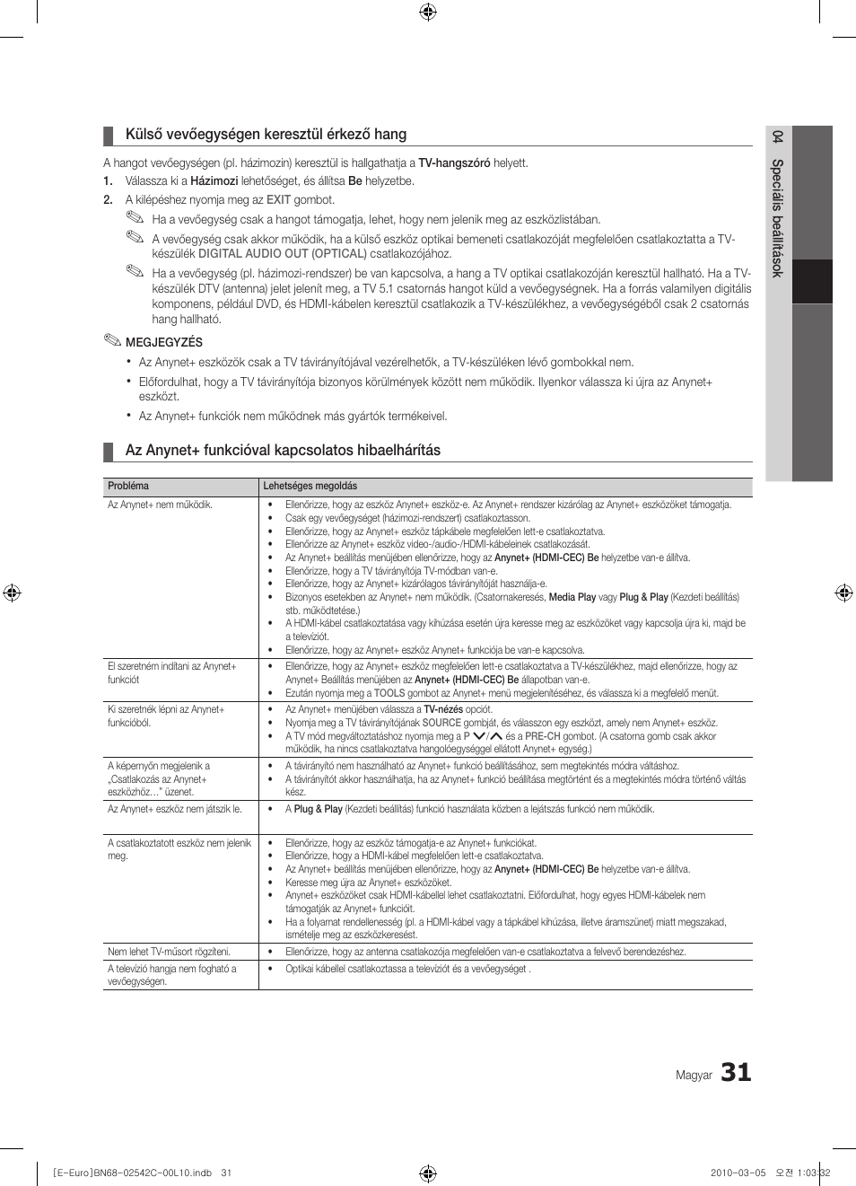 Samsung LE32C530F1W User Manual | Page 69 / 381