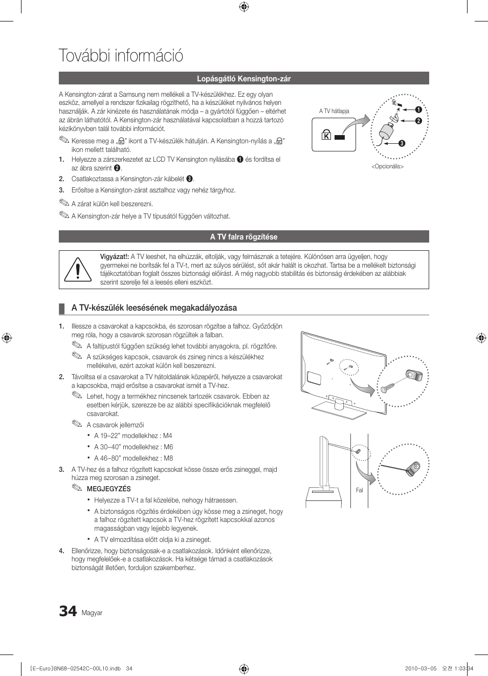 További információ | Samsung LE32C530F1W User Manual | Page 72 / 381