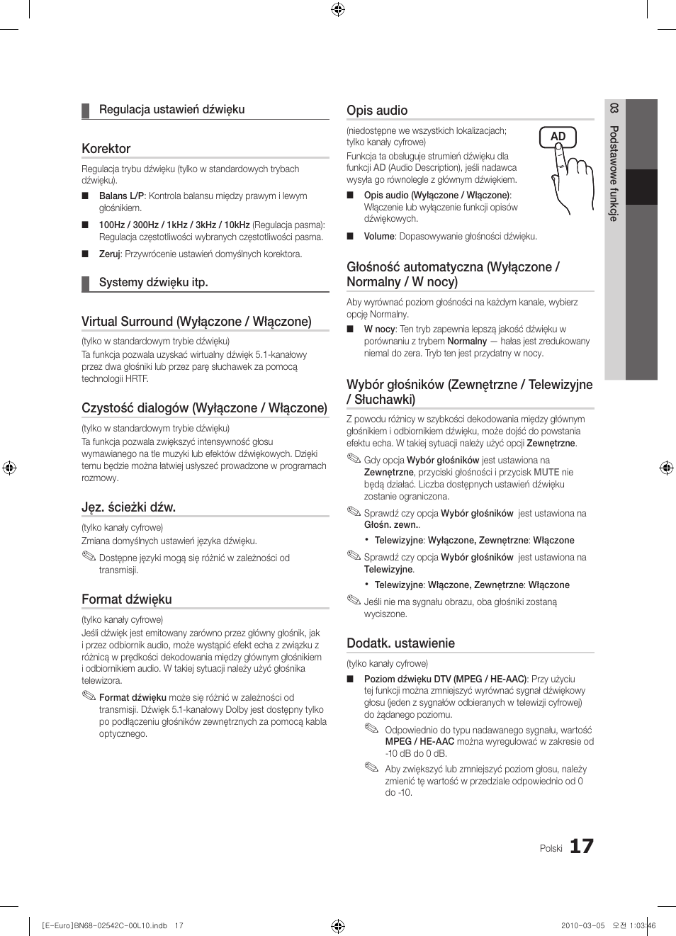 Samsung LE32C530F1W User Manual | Page 93 / 381