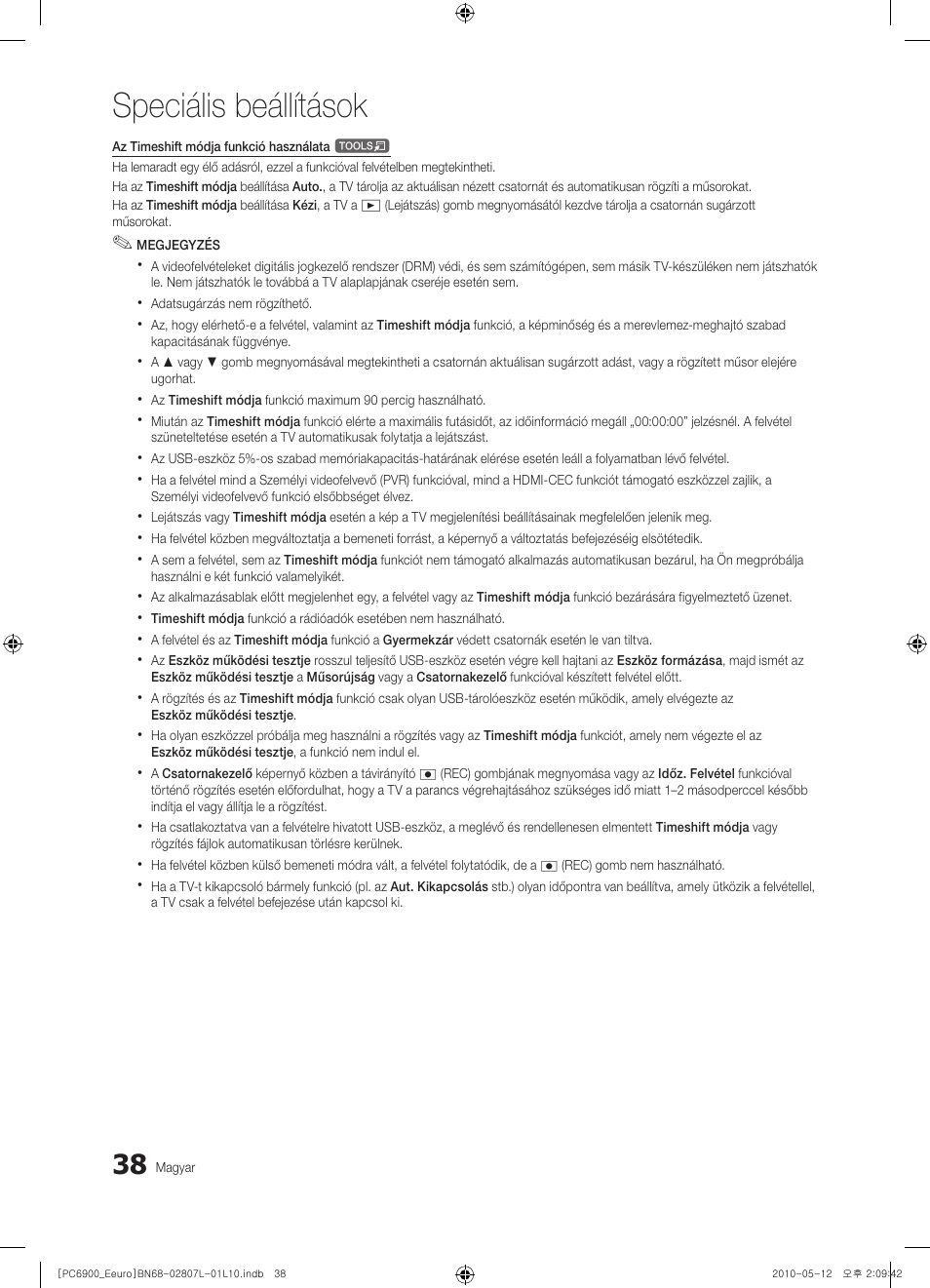 Speciális beállítások | Samsung PS50C6900YW User Manual | Page 100 / 620