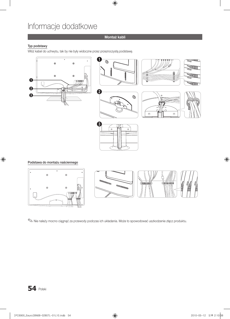 Informacje dodatkowe | Samsung PS50C6900YW User Manual | Page 178 / 620