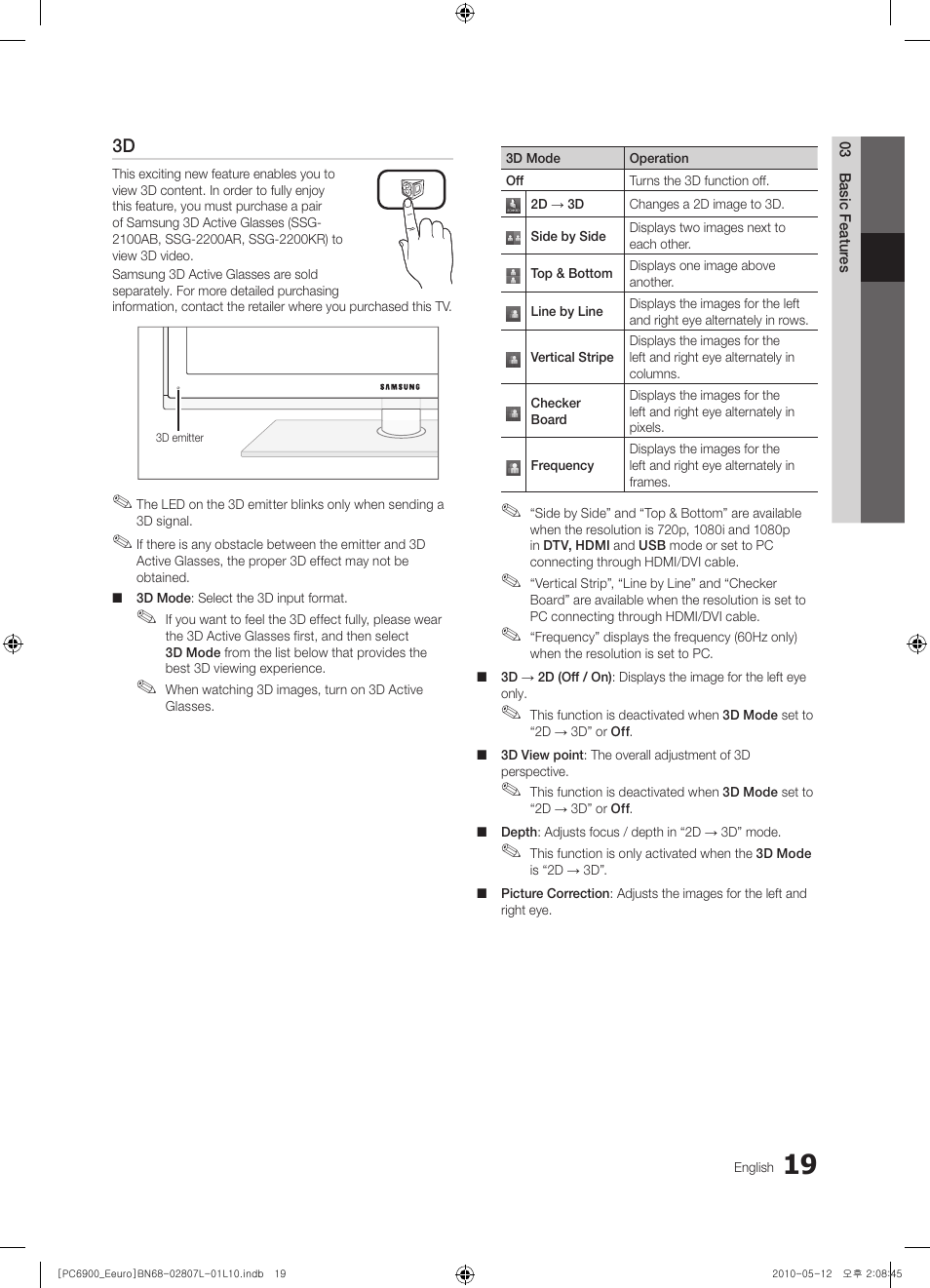 Samsung PS50C6900YW User Manual | Page 19 / 620