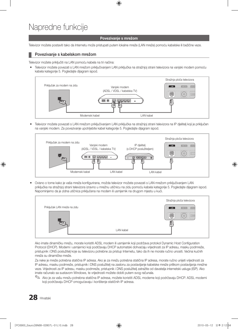 Napredne funkcije | Samsung PS50C6900YW User Manual | Page 338 / 620