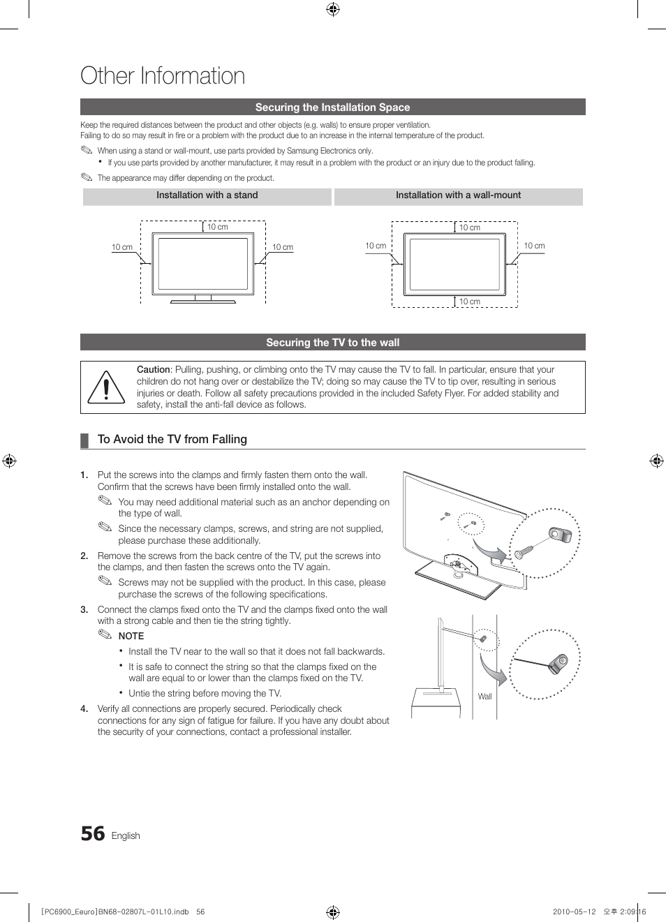 Other information | Samsung PS50C6900YW User Manual | Page 56 / 620