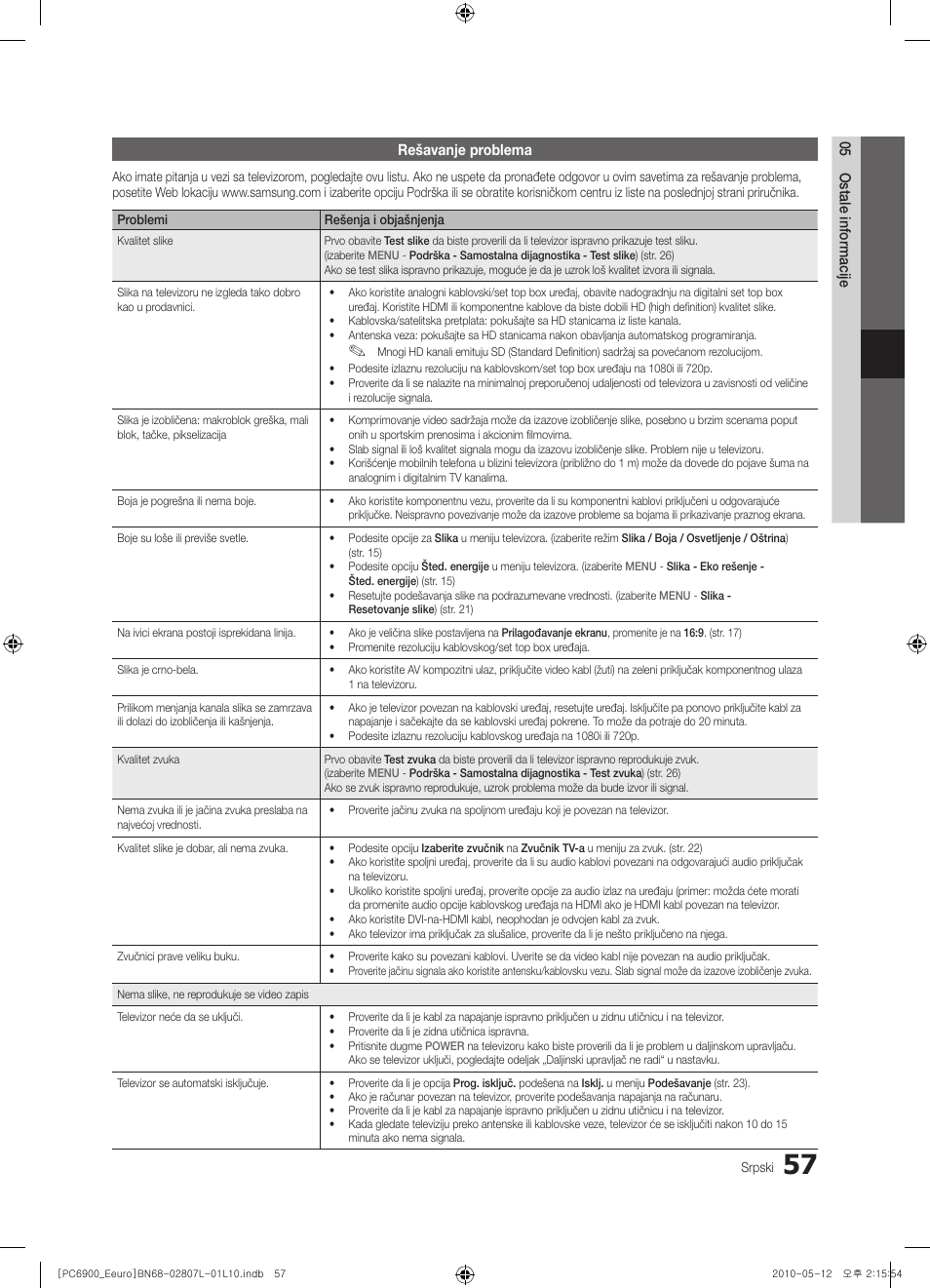 Samsung PS50C6900YW User Manual | Page 615 / 620