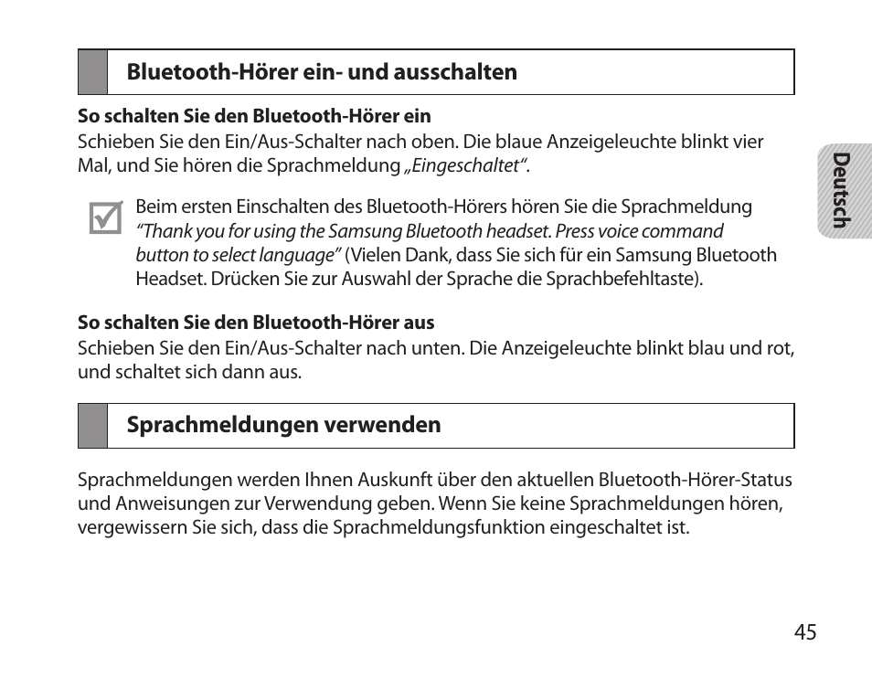 Samsung BHS6000 User Manual | Page 47 / 218