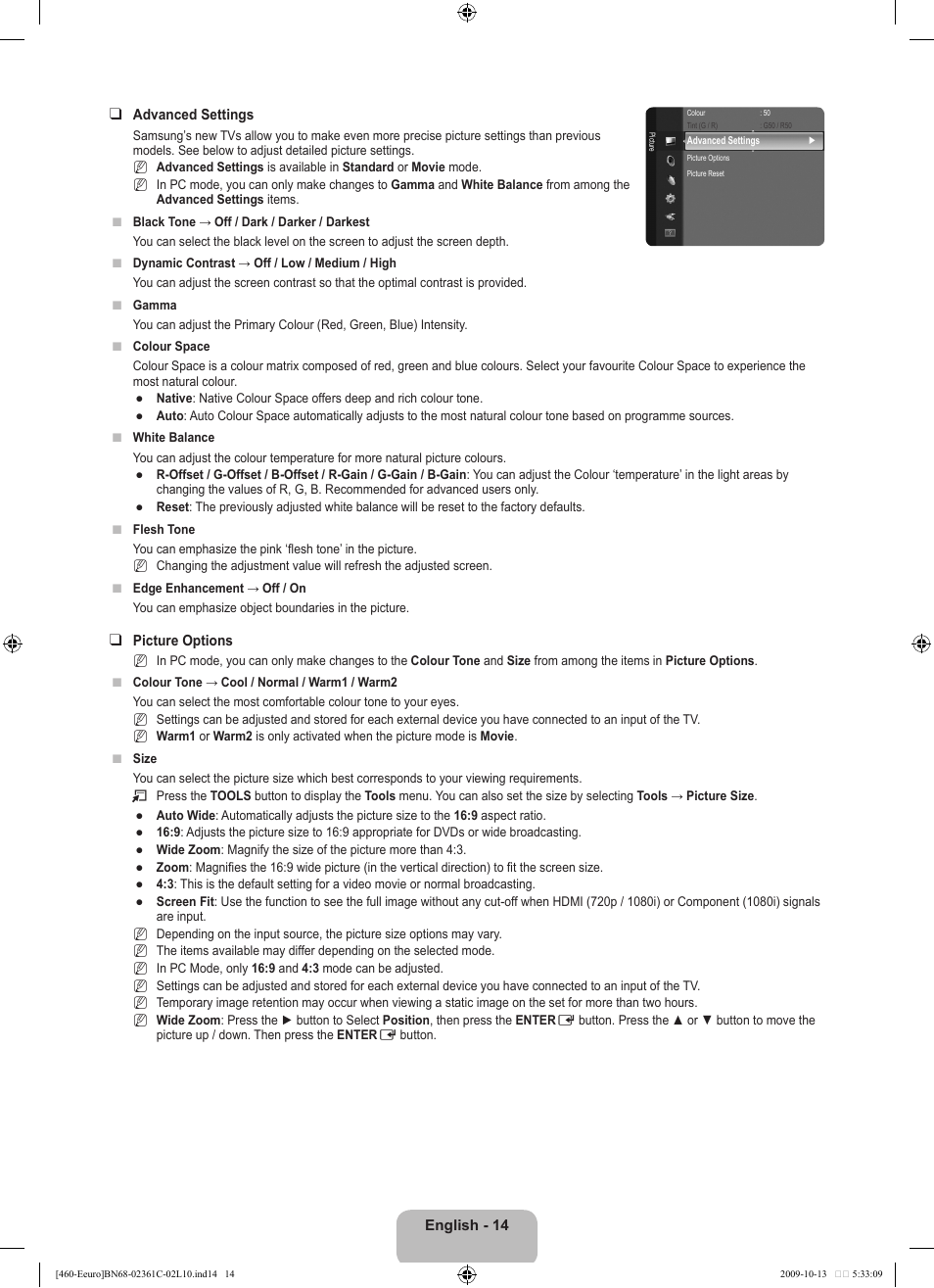 Samsung LE32B460B2W User Manual | Page 16 / 328