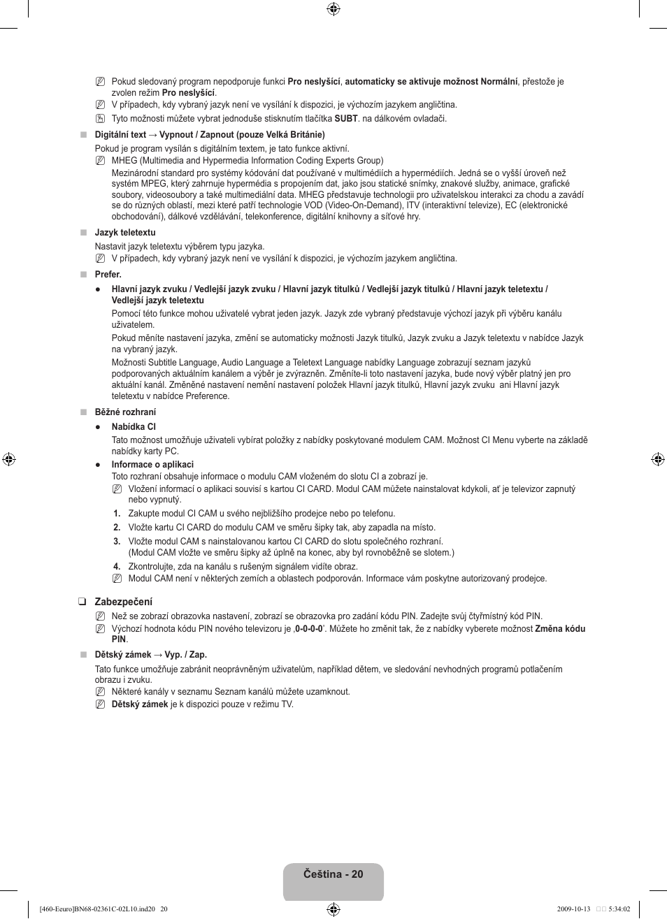 Samsung LE32B460B2W User Manual | Page 214 / 328