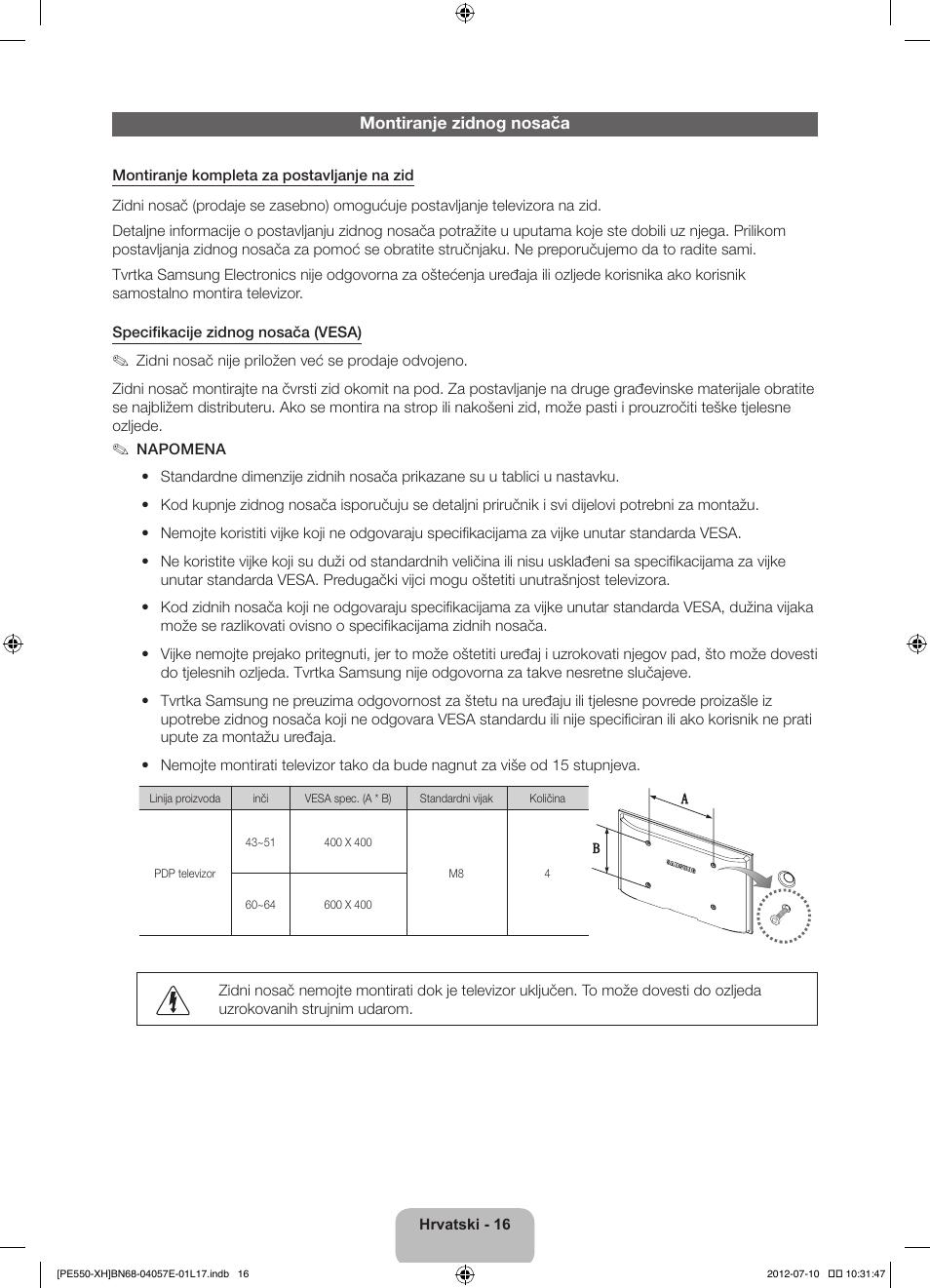 Samsung PS51E550D1W User Manual | Page 126 / 374