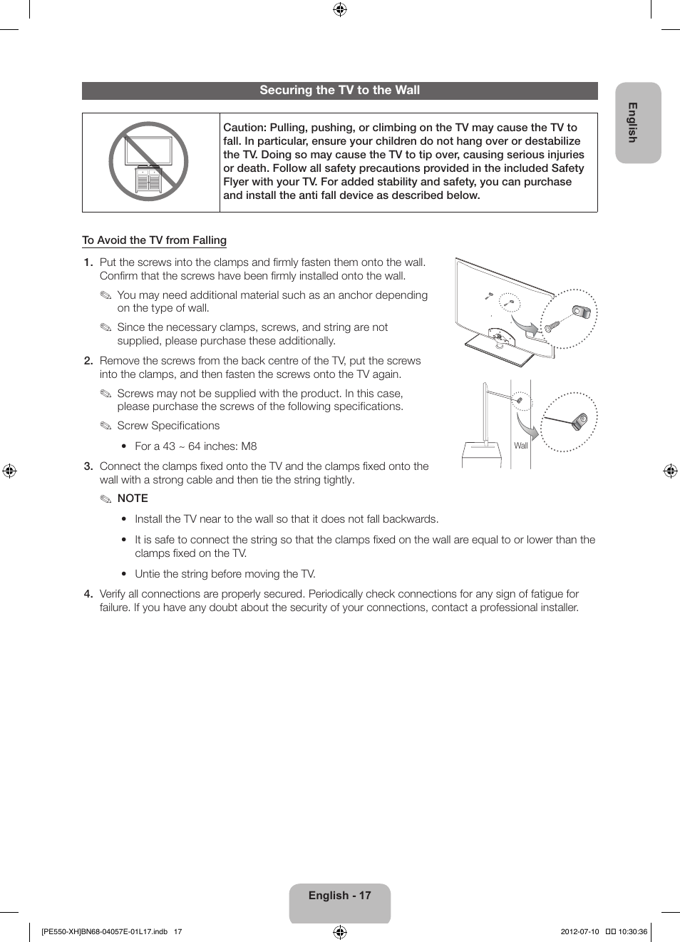 Samsung PS51E550D1W User Manual | Page 17 / 374
