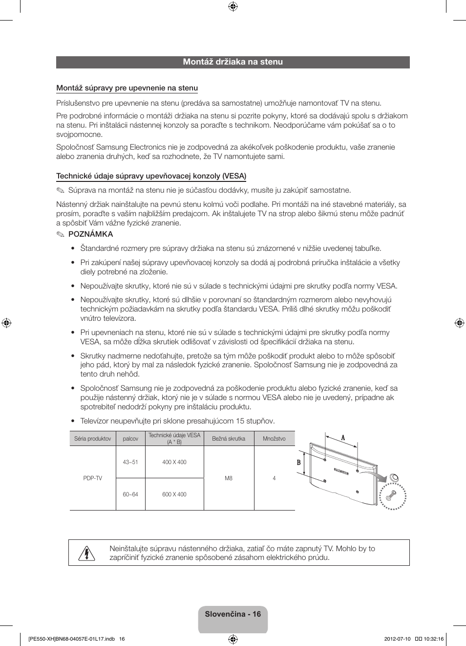Samsung PS51E550D1W User Manual | Page 170 / 374
