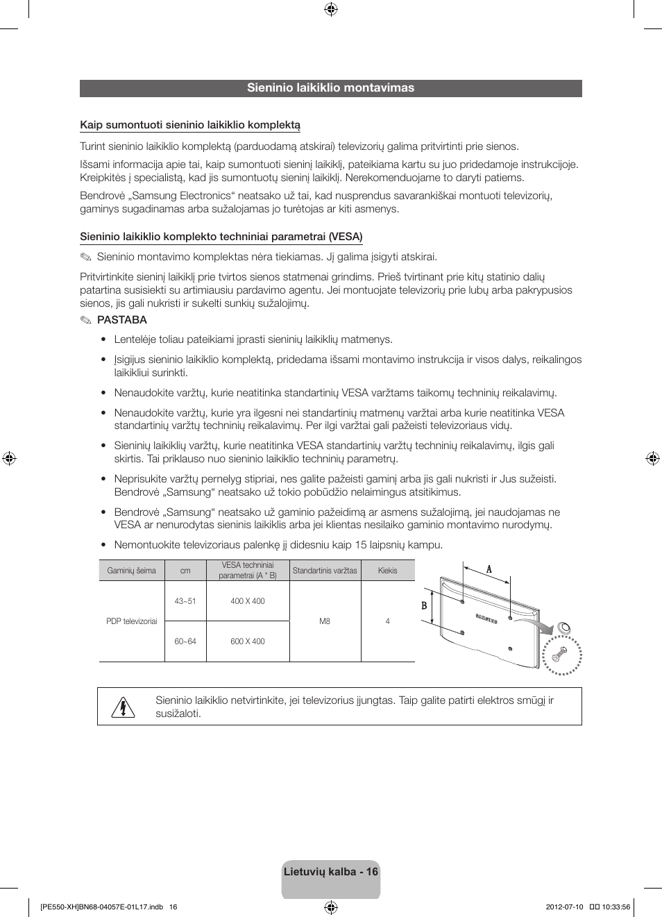 Samsung PS51E550D1W User Manual | Page 324 / 374