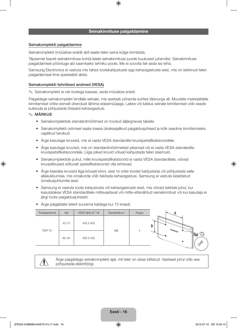Samsung PS51E550D1W User Manual | Page 346 / 374