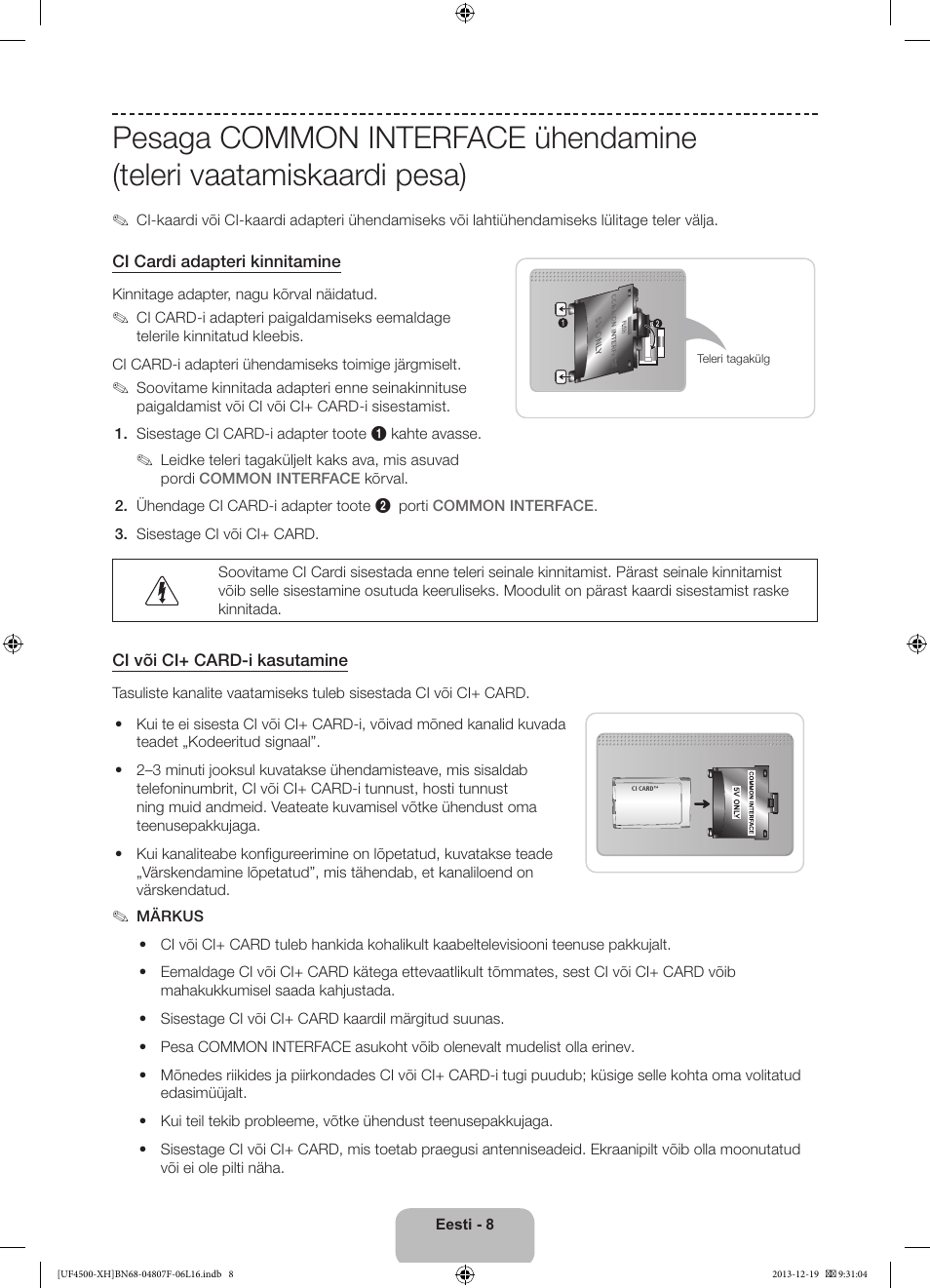 Samsung UE32F4500AW User Manual | Page 278 / 289