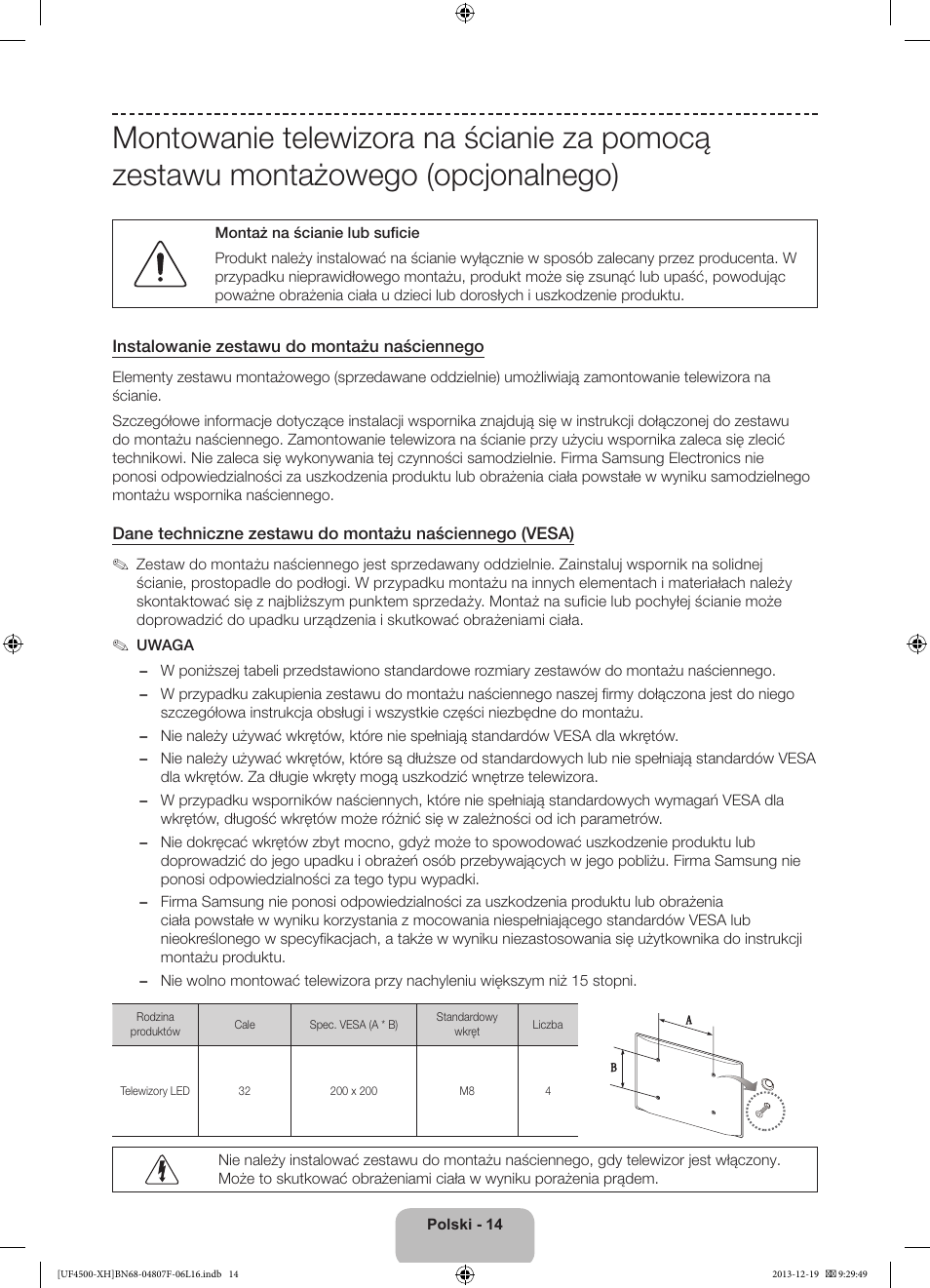 Samsung UE32F4500AW User Manual | Page 50 / 289