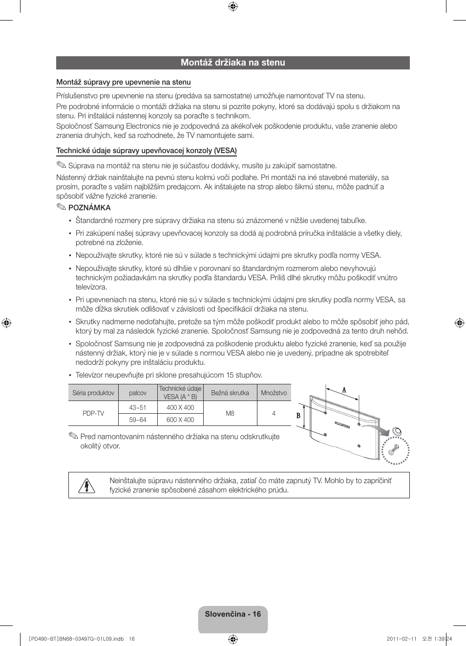 Samsung PS43D490A1W User Manual | Page 54 / 166