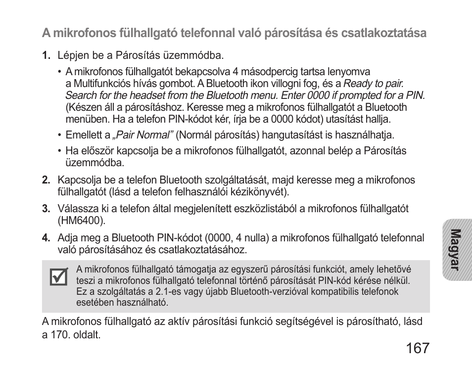 Samsung HM6400 User Manual | Page 169 / 187