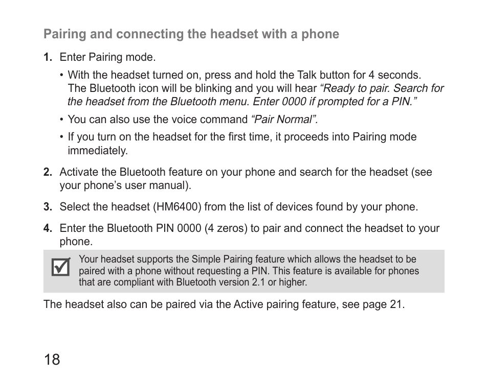 Samsung HM6400 User Manual | Page 20 / 187