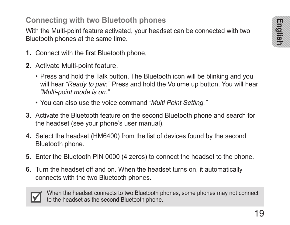 Samsung HM6400 User Manual | Page 21 / 187