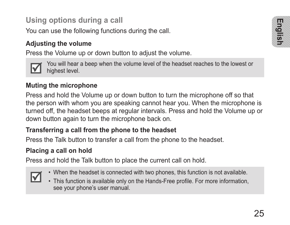 Samsung HM6400 User Manual | Page 27 / 187