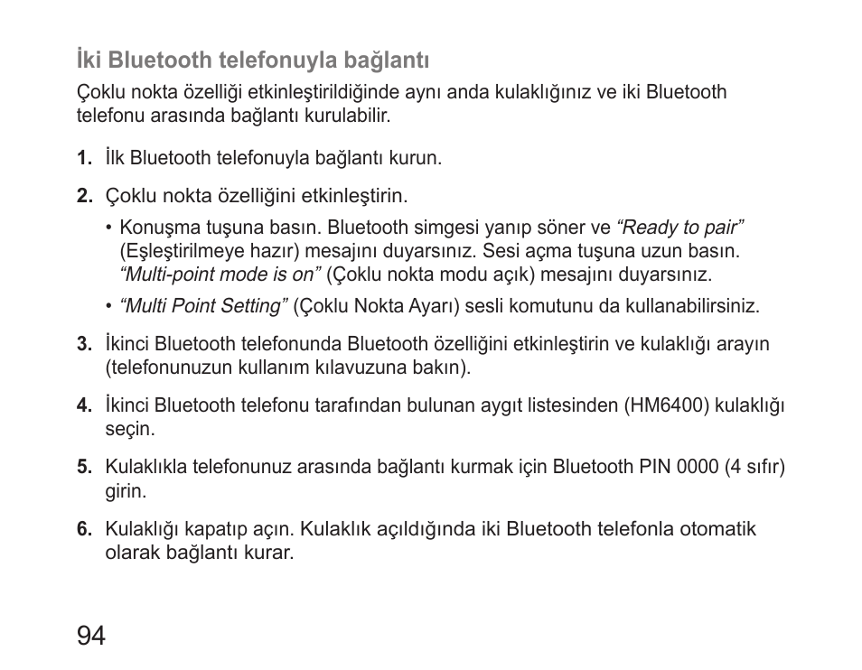 Samsung HM6400 User Manual | Page 96 / 187