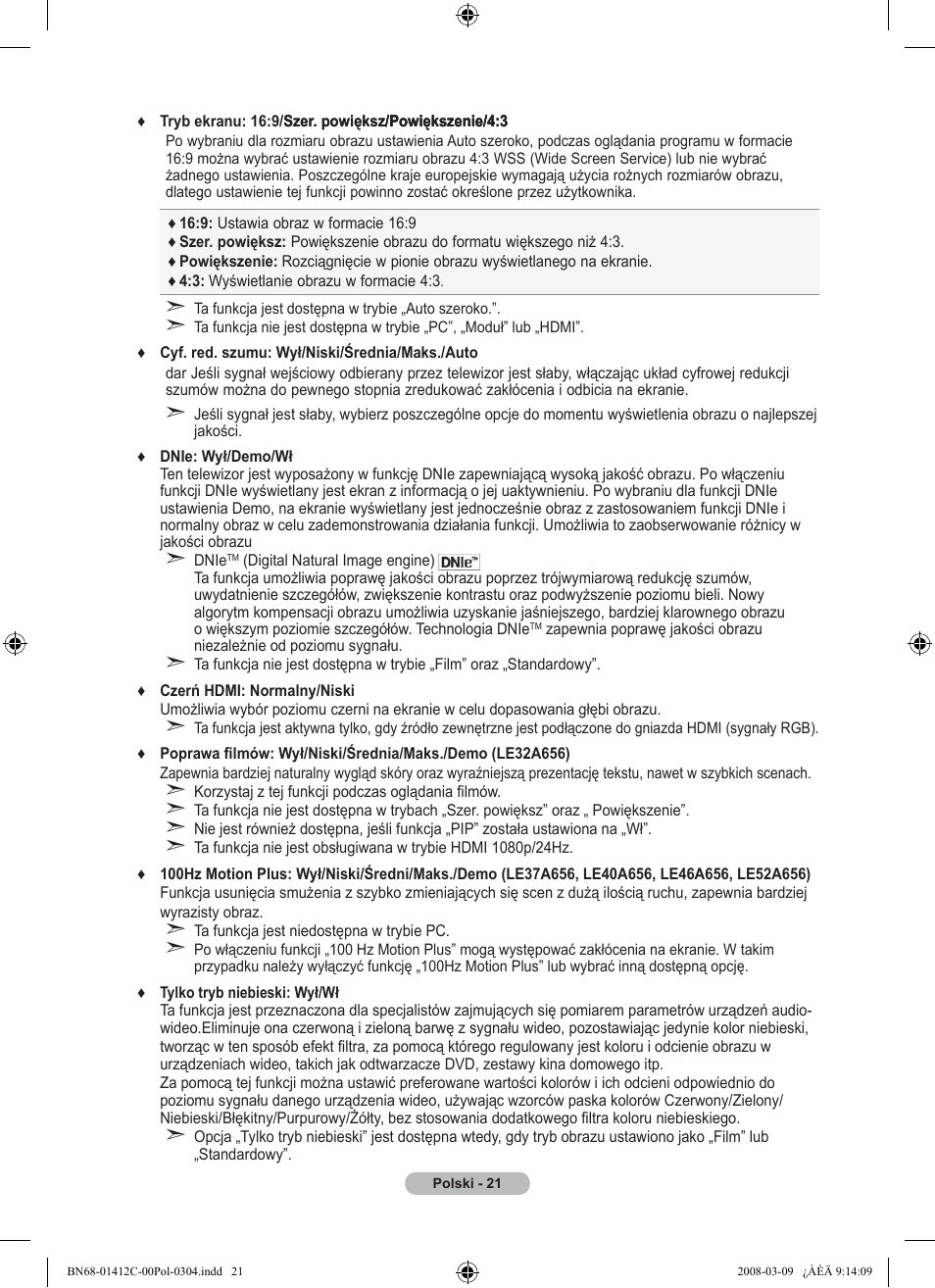 Samsung LE37A656A1F User Manual | Page 159 / 614