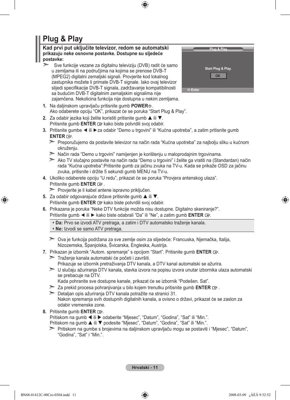 Plug & play | Samsung LE37A656A1F User Manual | Page 353 / 614