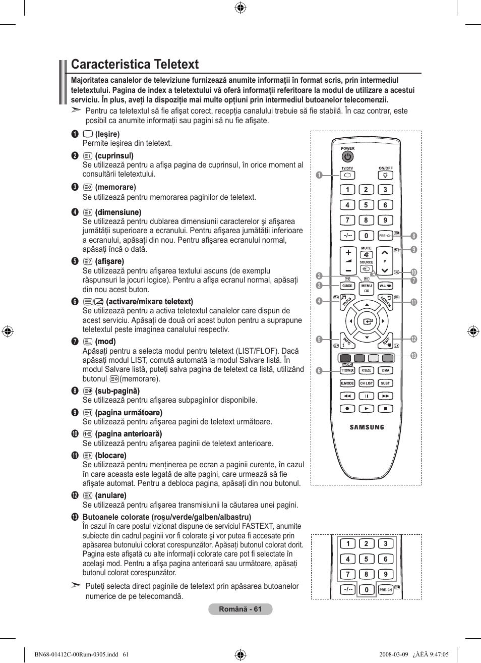 Caracteristica teletext | Samsung LE37A656A1F User Manual | Page 607 / 614