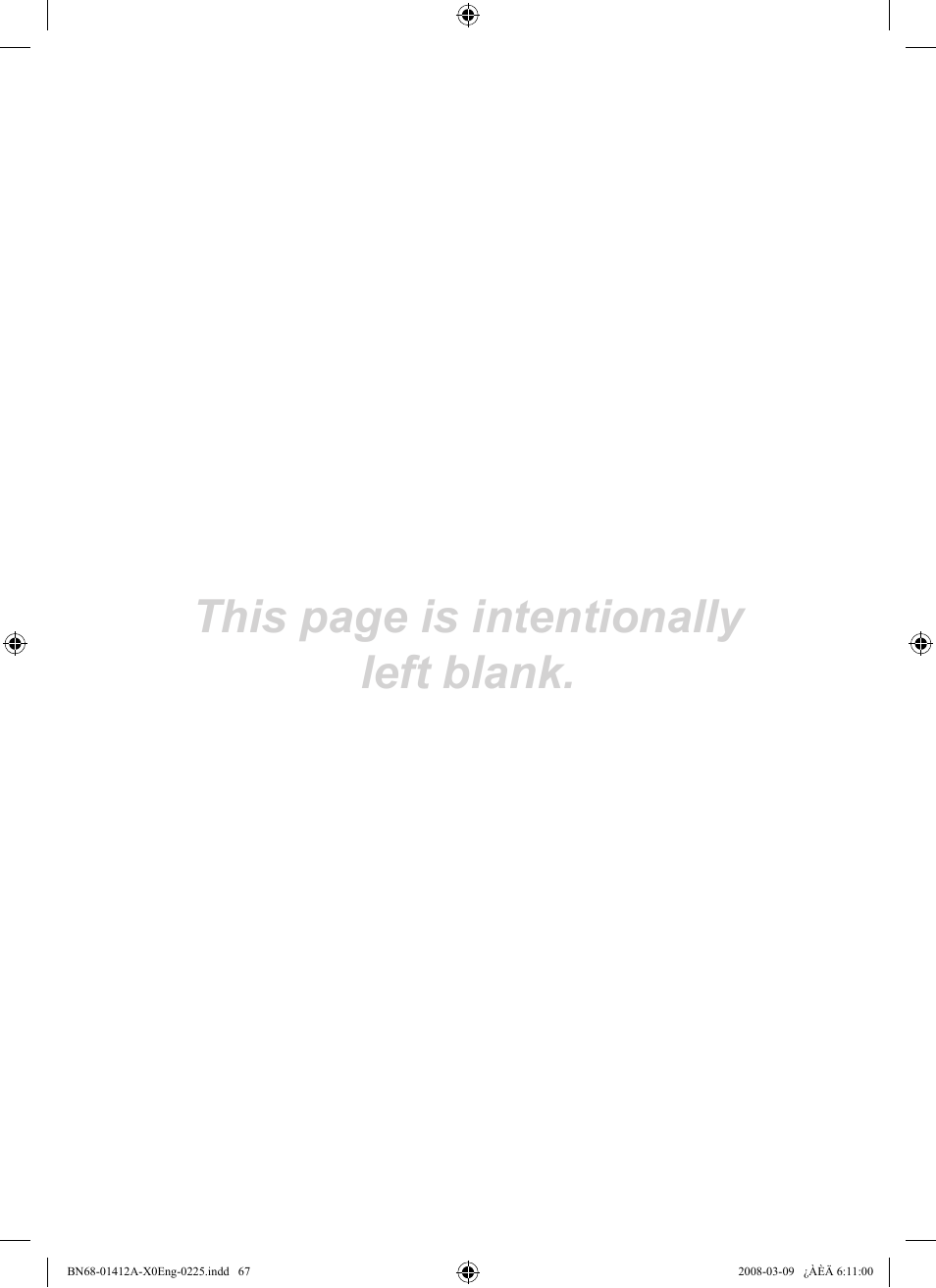 This page is intentionally left blank | Samsung LE37A656A1F User Manual | Page 69 / 614